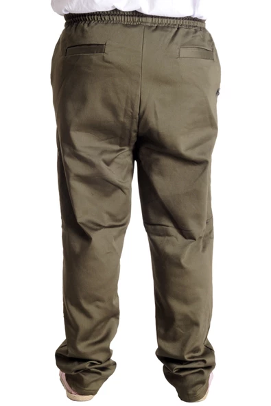 Mode XL Erkek Pantolon Keten JOGGER BAHAR 23913 Haki - 4