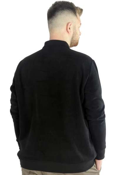 Mode XL Erkek Sweatshirt  Polo Selanik 83 22443 Siyah - Resim 3