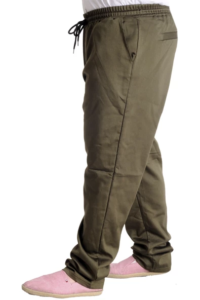 Mode XL Erkek Pantolon Keten JOGGER BAHAR 23913 Haki - 2
