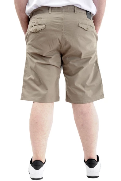 Mode XL Büyük Beden Erkek Kapri Yancep Nice Classic 21402 Bej - Resim 4