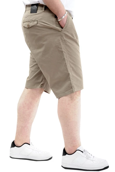 Mode XL Büyük Beden Erkek Kapri Yancep Nice Classic 21402 Bej - Resim 3