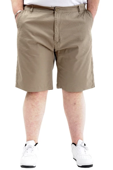 Mode XL Büyük Beden Erkek Kapri Yancep Nice Classic 21402 Bej - Resim 2