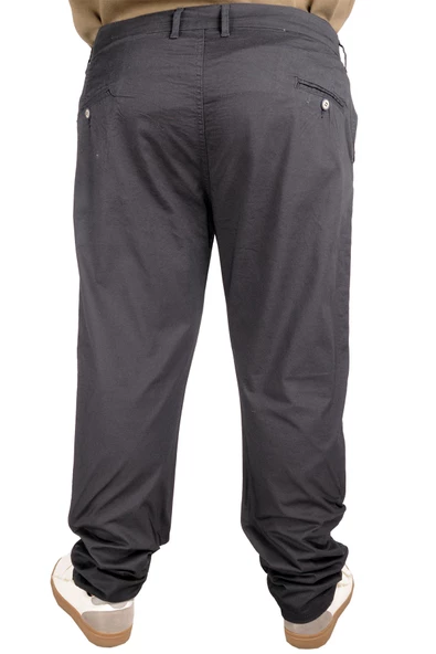 Mode XL Büyük Beden Erkek Pantolon Keten Milano  20850 Lacivert - 3