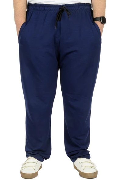 Mode XL Büyük Beden Erkek Eşofman Altı Classic 2 İp 11100 Indigo - Resim 5