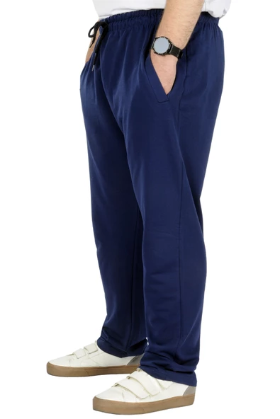 Mode XL Büyük Beden Erkek Eşofman Altı Classic 2 İp 11100 Indigo - Resim 6