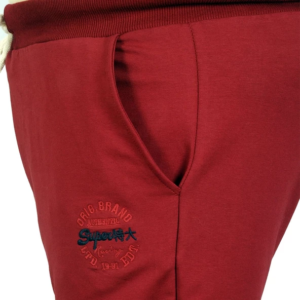 Mode XL Büyük Beden Erkek Esofman Altı Klasik 21100 Bordo - Resim 8