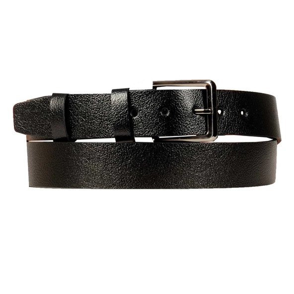 Mode XL Erkek Kemer 4cm Orta Boy Deri Kemer 4252 Siyah - 2