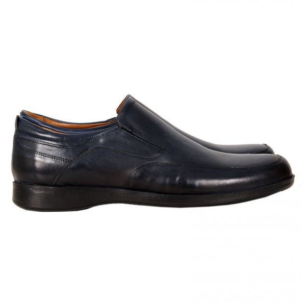 Mode XL Erkek Ayakkabı Comfort Antik Deri Bağsız 19302 Lacivert - 3