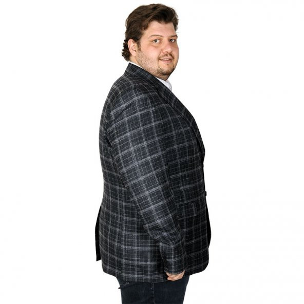 Mode XL Büyük Beden Erkek Ceket Blazer Pablo 20011 Lacivert - 3