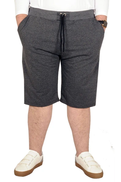 Mode XL Büyük Beden Erkek Kapri Straight Basic 20500 Antrasit - Resim 5