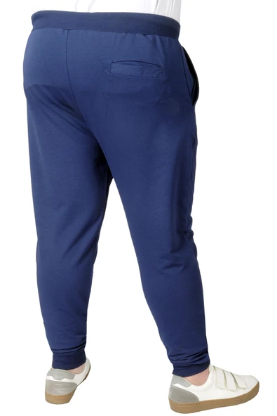 Mode XL Büyük Beden Eşofman Altı Dar Paça 20507 İndigo - Resim 6