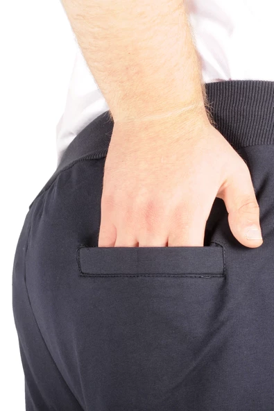 Mode XL Büyük Beden Eşofman Altı Dar Paça 20507 Lacivert - Resim 4