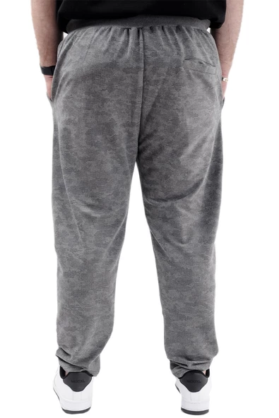 Mode XL Büyük Beden Eşofman Altı Dar Paça Point Designed 20514 Grimelanj - Resim 8