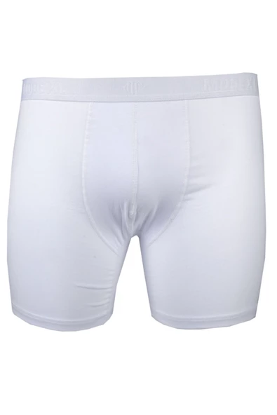 Mode XL Buyuk Beden Erkek Likra  Boxer 6350 Beyaz - 2