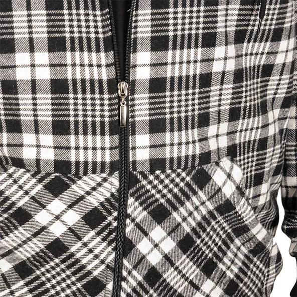 Mode XL Büyük Beden Erkek Sweatshirt Kapşonlu 20579 Antrasit - Resim 10