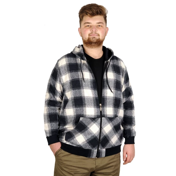 Mode XL Büyük Beden Erkek Sweatshirt Kapşonlu 20579 Lacivert ürün görseli