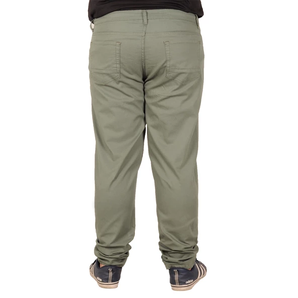 Mode XL Erkek Pantolon Keten Milano Klasik 20902 Yeşil - 7