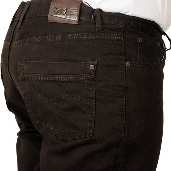 Mode XL Büyük Beden Erkek Gabardin Pantolon 21001 Kahve - 3