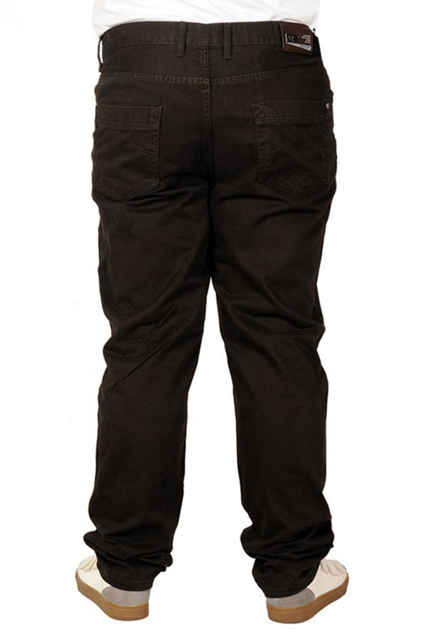 Mode XL Büyük Beden Erkek Gabardin Pantolon 21001 Kahve - 4