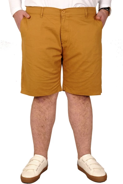 Mode XL Büyük Beden Erkek Kapri Yancep Nice Classic 21402 Taba ürün görseli