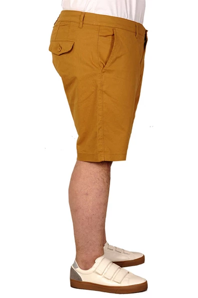 Mode XL Büyük Beden Erkek Kapri Yancep Nice Classic 21402 Taba - Resim 5