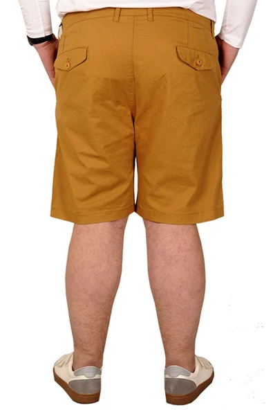 Mode XL Büyük Beden Erkek Kapri Yancep Nice Classic 21402 Taba - Resim 3