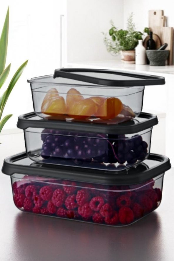 Rossel Premium Lüks Füme Yatay saklama kabı seti ile 18 Parça Erzak-Baharat-Kahvaltılık Saklama Kabı Etiket Hediyeli - 2