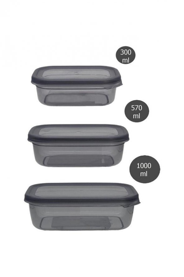 Rossel Premium Lüks Füme Yatay saklama kabı seti ile 18 Parça Erzak-Baharat-Kahvaltılık Saklama Kabı Etiket Hediyeli - 3