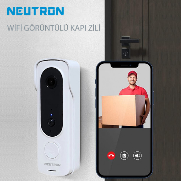 Neutron Ntl-sb-02mp Wifi Görüntülü Kapı Zili
