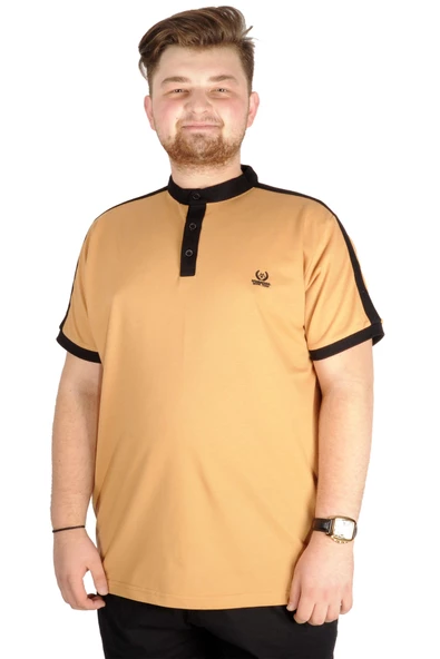Mode XL T-shirt Polo Hkm Yaka Pike Mode Team 21556 Hardal ürün görseli