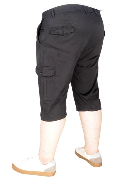 Mode XL Büyük Beden Erkek Kapri Klasik 21401 Lacivert - 4