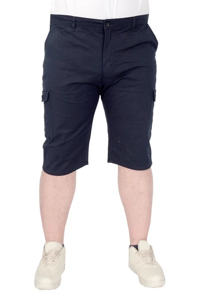 Mode XL Büyük Beden Erkek Kapri Klasik 21401 Lacivert - 11