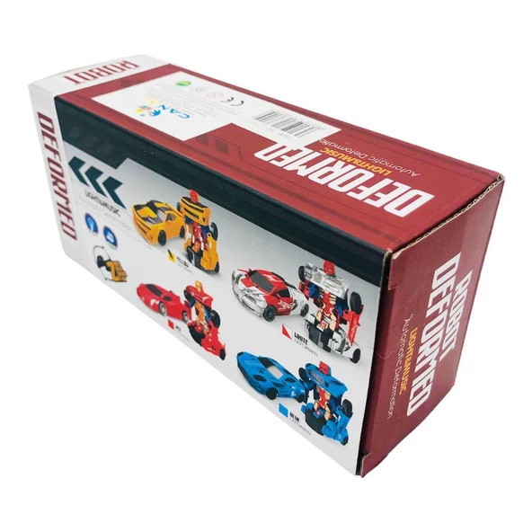 CANALİ Toys Robota Dönüşen Araba 117, Kendinden Robota Dönüşen Pilli Sesli ve Işıklı Araba - 12
