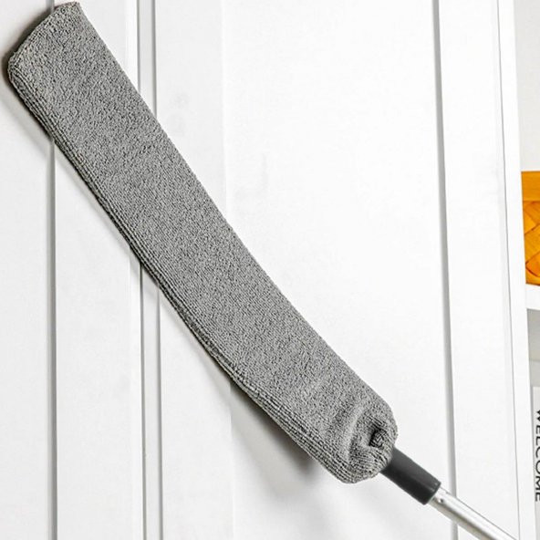 TOZ ALMA APARATI - Sihirli Mikrofiber Başlıklı Girintili Yüzey Dip Köşe Raf Temizleme Mopu - 2