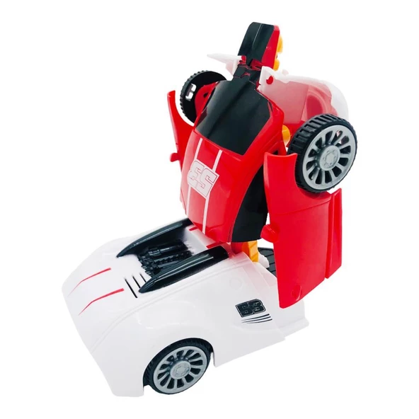 CANALİ Toys Robota Dönüşen Araba 117, Kendinden Robota Dönüşen Pilli Sesli ve Işıklı Araba - 10