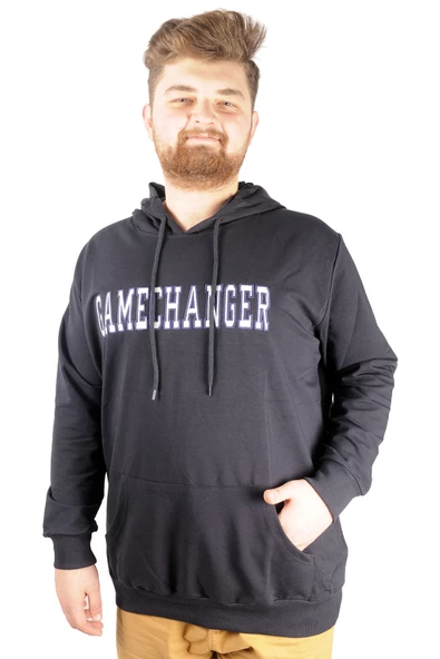 Mode XL Büyük Beden Eşofman Üstü Kapson GameChanger 21204 Lacivert - 1