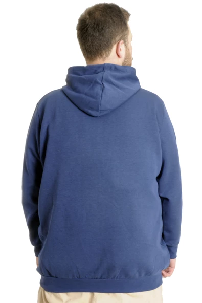 Mode XL Erkek Hırka Kapson Fermuarlı Steel Interlock 21600 Indigo - 8