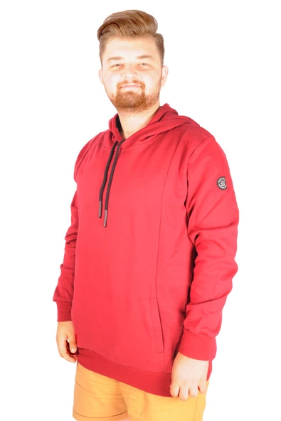 Mode XL Erkek Sweat Kapson Steellock MD 21506 Bordo