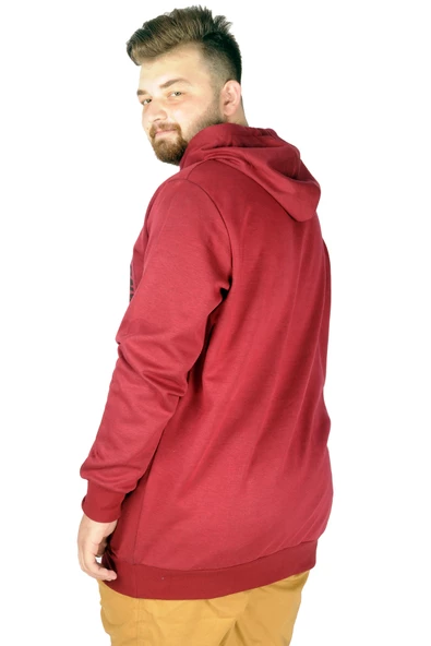Mode XL Erkek Sweat Kapşon Stellock Gamechanger 21507 Bordo - 2