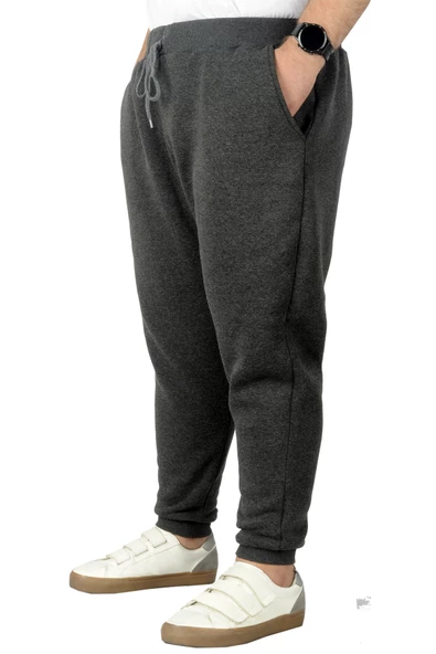 Mode XL Büyük Beden Erkek Esofman Altı 3ip 20583 Antramelanj - Resim 2