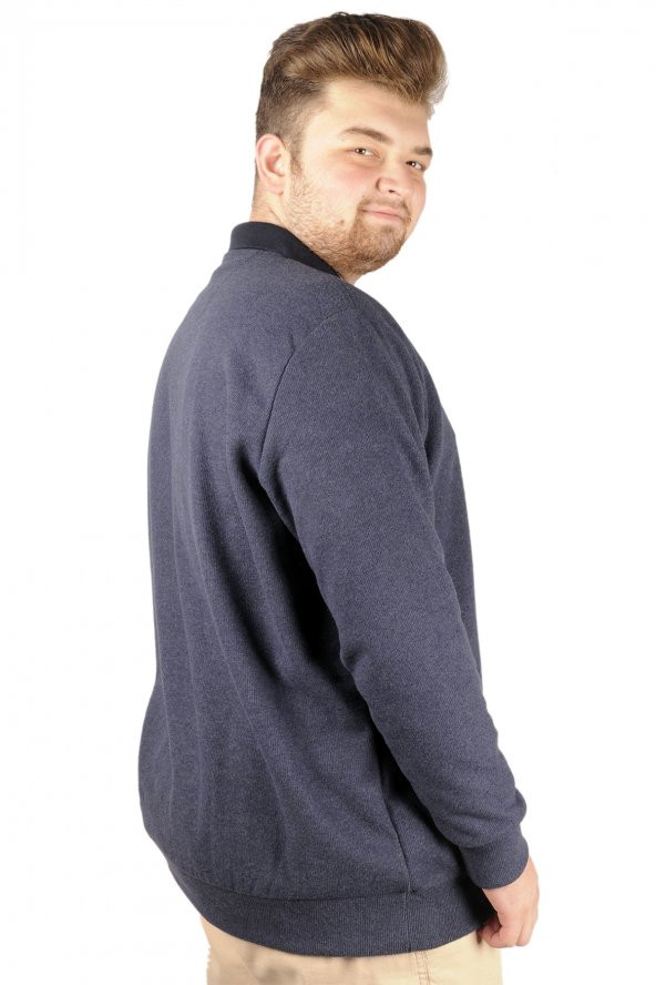 Mode XL Erkek Sweat Polo Recycle Selanik Sailor B20421 İndigo - 2