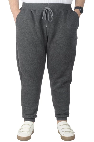 Mode XL Büyük Beden Erkek Esofman Altı 3ip 20583 Antramelanj - Resim 5