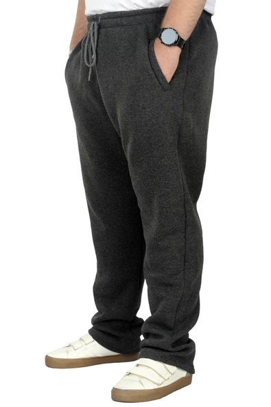 Mode XL Büyük Beden Erkek Eşofman Altı Classic 3 İp 11103 Antramelanj - 5