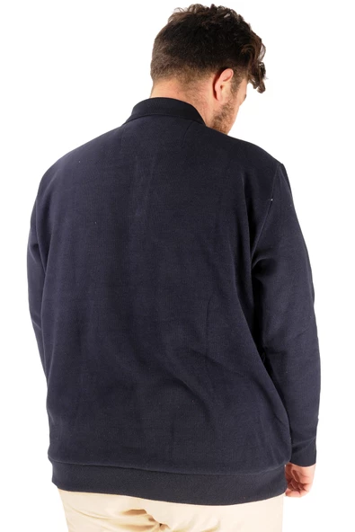 Mode XL Erkek Sweat Polo Selanik Young Rich 20444 Lacivert - 6
