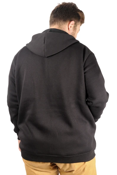 Mode XL Erkek Sweat  Kapşonlu  Michigan 21519 Siyah - 8