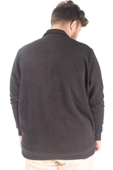 Mode XL Erkek Sweat Polo Selanik The Lightgouse 20443 Siyah - Resim 3