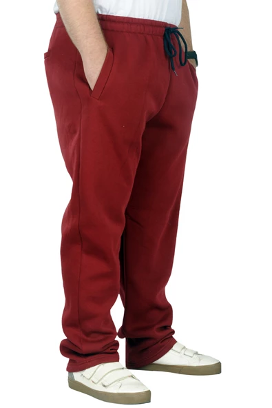 Mode XL Büyük Beden Erkek Eşofman Altı Classic 3 İp 11103 Bordo - Resim 2