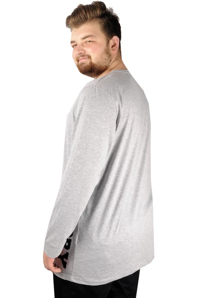 Mode XL Büyük Beden Tshirt Bisiklet Yaka Glory 21193 Grimelanj - Resim 7