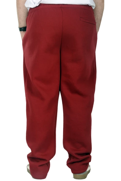 Mode XL Büyük Beden Erkek Eşofman Altı Classic 3 İp 11103 Bordo - Resim 3