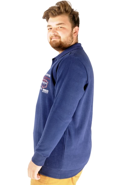 Mode XL Erkek Sweat Polo Selanik The Lightgouse 20443 Indigo - 2